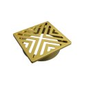 (image for) VAPORTEC GVTDG6008 X-Flo Grate 4" X 4" SQ // 3MM - 1/8" - Brush Brass