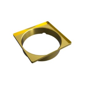 VAPORTEC GVTDG6012 Cube-Flo Grate 4" X 4" SQ // 3MM - 1/8" - Brush Brass