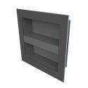 (image for) VAPORTEC GVTSN7002 Shower Niche w/ Adj. Shelf - 12" X 12" X 3-1/2"