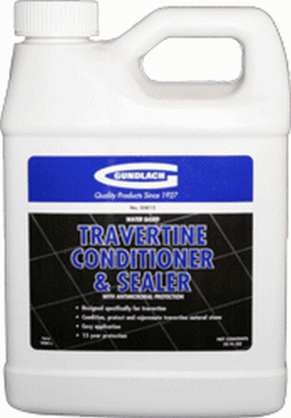 Gundlach No. GW12 Travertine Conditioner & Sealer - Water Based Formula (1 Qt.)