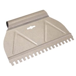 Hi-Craft HC306 1/16" x 1/16" x 1/16" Rolled Top Square-Notch Adhesive Spreader