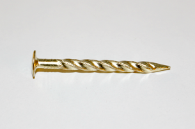 HFS DSB-1814 1 1/4" x 13 Ga. Drive Nails-Gold - 1 Lb.