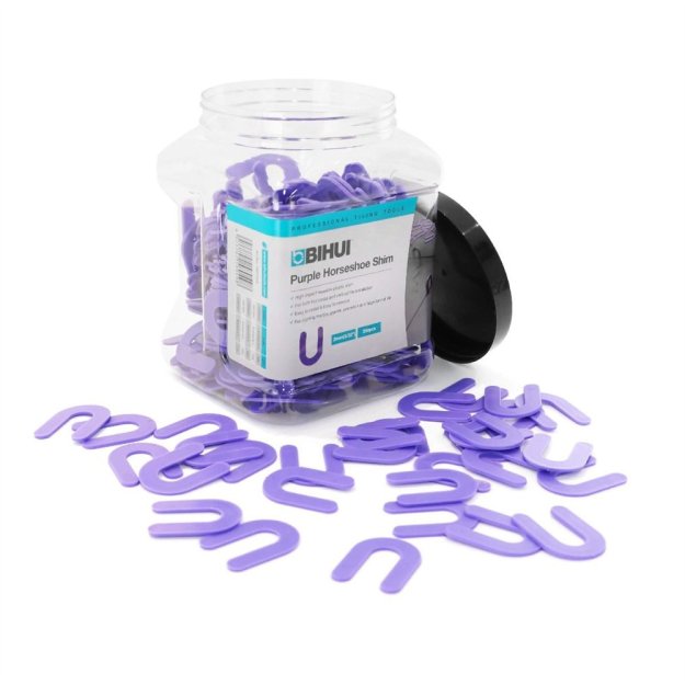 (image for) BIHUI HSP350 3/32" Puple Horseshoe Tile Spacers - 350 Pack