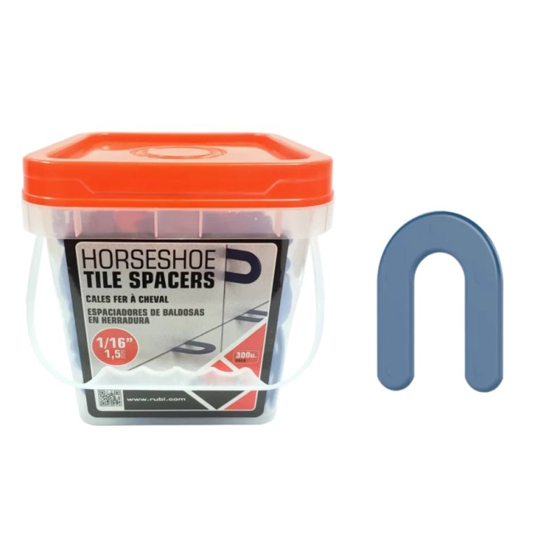 RUBI 13841 1/16\" Horseshoe Spacers - 300 Per Jar