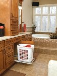 (image for) Rev-A-Shelf HPRV-1520 S H White Pull-Out Wire Hamper - 14-3/4" W x 18" D x 19-3/8"