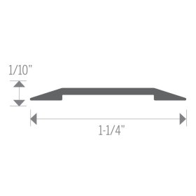 MD PRO 1-1/4″ Aluminum Seam Binder - Hammered Titanium ( HTI )