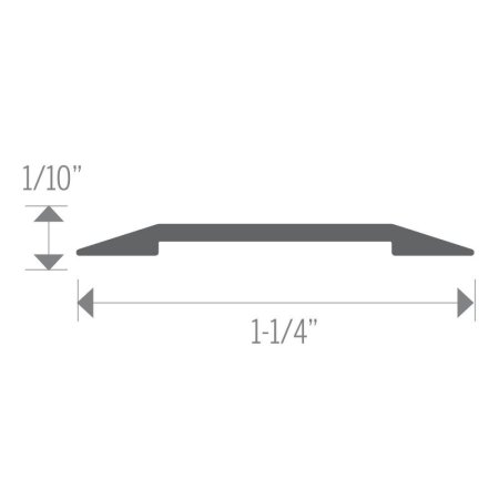 (image for) MD PRO 1-1/4″ Aluminum Seam Binder - Hammered Titanium ( HTI )