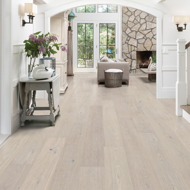 (image for) Parkay Woodura Oak Select Grade 8.25"x 87" XL Waterproof Hardened Wood Plank - Oak Powder White HW-WOSPOWXL