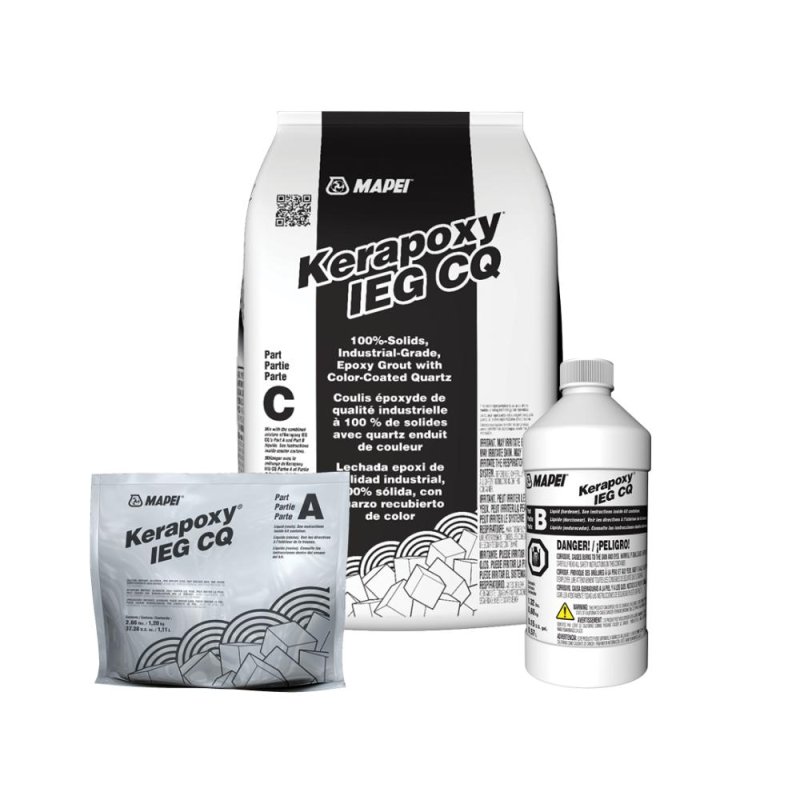 Mapei Kerapoxy IEG CQ 100%-Solids, Industrial-Grade, Epoxy Grout with Color-Coated Quartz - Large