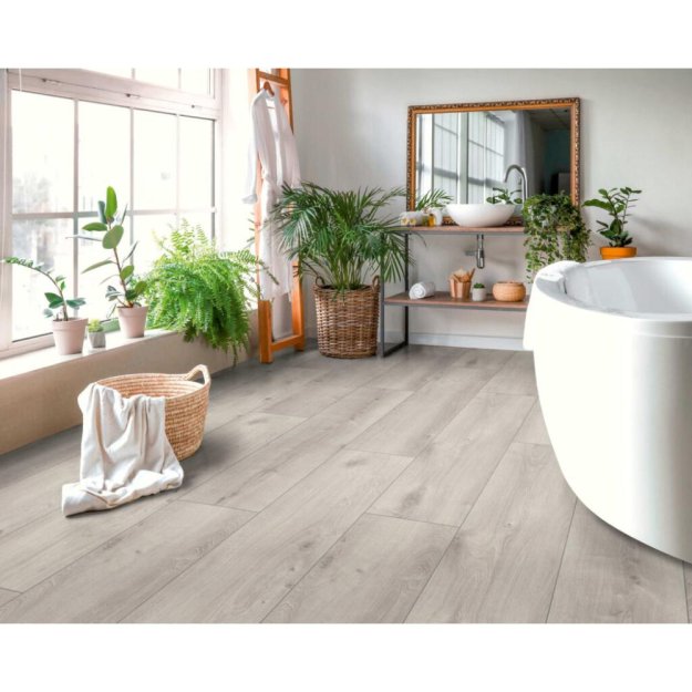 (image for) Maxxi Floors Room Suite 54.33 x 9.52 Waterproof Surface Laminate Floor - Kashmir Oak White RV828ZB