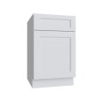 (image for) Bright White 12" Single Door & Drawer Base Cabinet - BW-B12