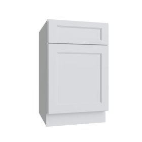Bright White 12" Single Door & Drawer Base Cabinet - BW-B12
