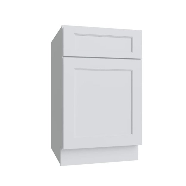 (image for) Bright White 15" Single Door & Drawer Base Cabinet - BW-B15