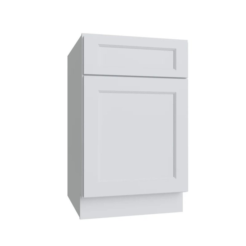 Bright White 15\" Single Door & Drawer Base Cabinet - BW-B15