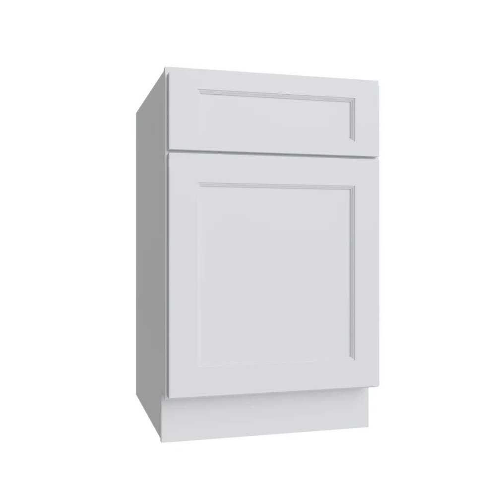 (image for) Bright White 18\" Single Door & Drawer Base Cabinet - BW-B18