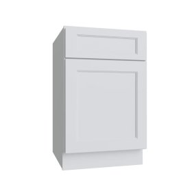 Bright White 18" Single Door & Drawer Base Cabinet - BW-B18