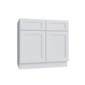 (image for) Bright White 24" Double Door Base Cabinet - BW-B24-2