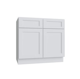 Bright White 24" Double Door Base Cabinet - BW-B24-2