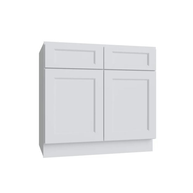 (image for) Bright White 24" Double Door Base Cabinet - BW-B24-2
