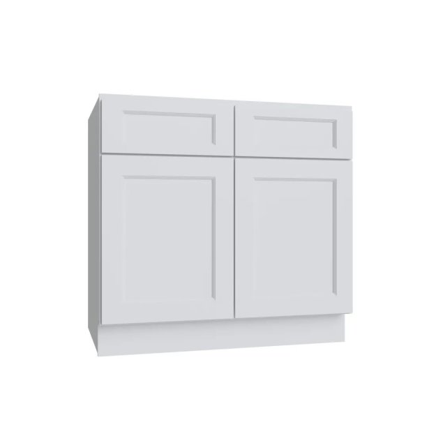 (image for) Bright White 27" Double Door Base Cabinet - BW-B27