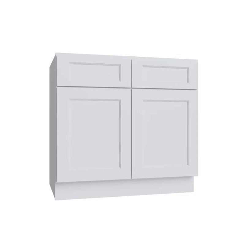 (image for) Bright White 27\" Double Door Base Cabinet - BW-B27