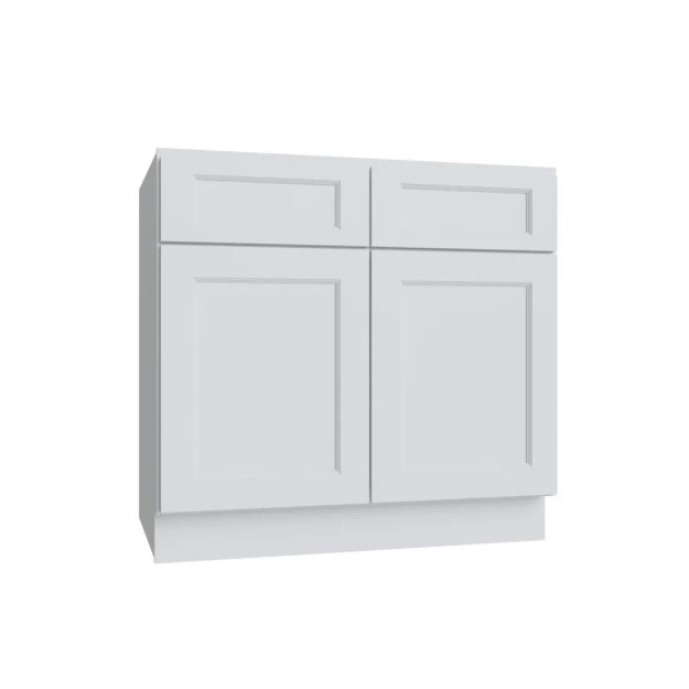 (image for) Bright White 36" Double Door Base Cabinet - BW-B36