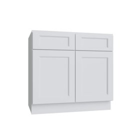 Bright White 39" Double Door Base Cabinet - BW-B39