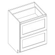 (image for) Brooklyn White 2-Drawer Base Cabinet - BW-DB36-2