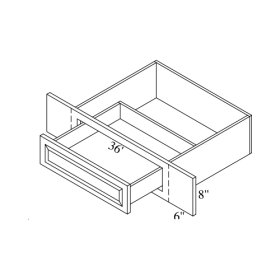 Castleton 36" Under Counter Knee Drawer - CAS-KD36