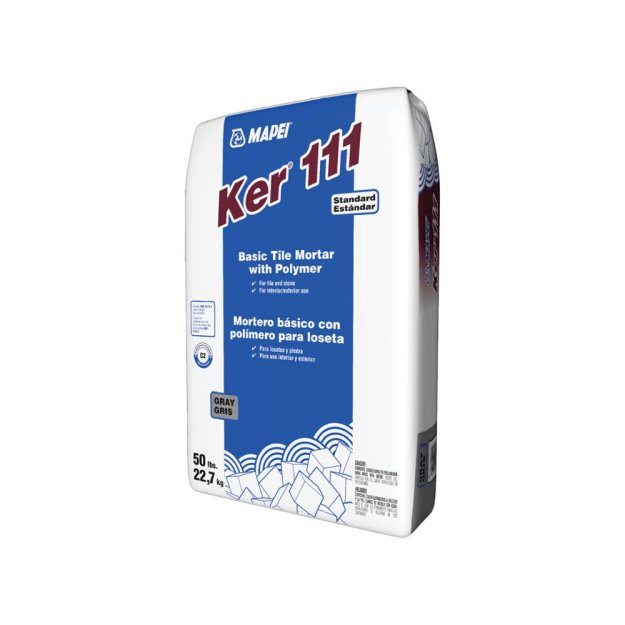 (image for) Mapei Ker 111 Basic Tile Mortar with Polymer - 50 Lb Gray