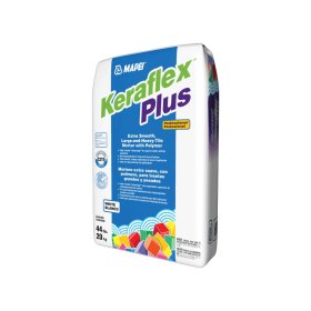 Mapei Keraflex Plus Professional, Extra Smooth, Large-and-Heavy-Tile Mortar with Polymer - 50 Lb