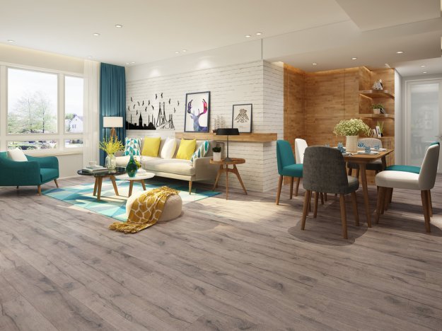 (image for) Keys Seaside Series 7 3/4" x 48" 12mm Waterproof Laminate Plank - Colony Bay LA7342SM