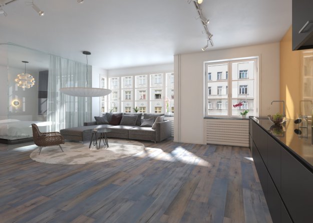 (image for) Keys Seaside Series 7 3/4" x 48" 12mm Waterproof Laminate Plank - Layton LA7345YT