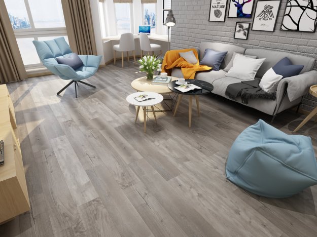 (image for) Keys Seaside Series 7 3/4" x 48" 12mm Waterproof Laminate Plank - Stock Island LA7343SK