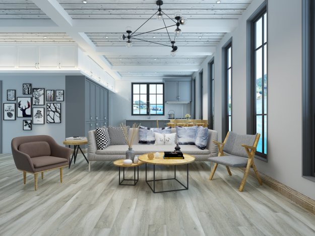 (image for) Keys Seaside Series 7 3/4" x 48" 12mm Waterproof Laminate Plank - Summerland LA7342SM