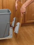 (image for) Rev-A-Shelf RV DM17 KIT 6 Way Adjustable Door Mount Kit For Pull-Out Hamper - Metallic Silver