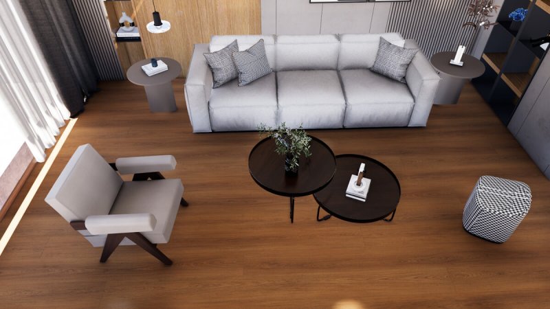 (image for) Kihome 9" x 60" SPC Luxury Vinyl Plank 22mil - KS6915