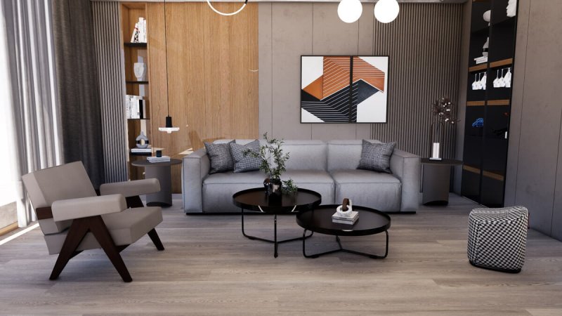 (image for) Kihome 9" x 72" SPC Luxury Vinyl Plank 22mil - KS7904