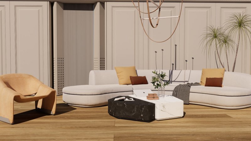 (image for) Kihome 9" x 60" SPC Luxury Vinyl Plank 20mil - KS8803
