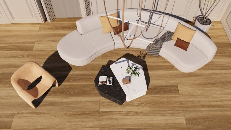 (image for) Kihome 9" x 60" SPC Luxury Vinyl Plank 20mil - KS8803