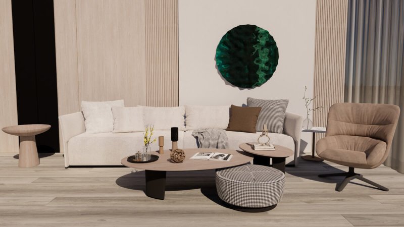 (image for) Kihome 9" x 60" SPC Luxury Vinyl Plank 20mil - KS8804