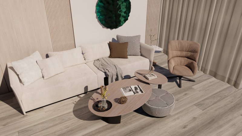 (image for) Kihome 9" x 60" SPC Luxury Vinyl Plank 20mil - KS8804