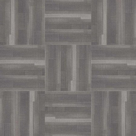 (image for) Next Floor Dedication 13" x 39" Solution-Dyed Twisted Polypropylene Carpet Tiles - Limestone NF712009