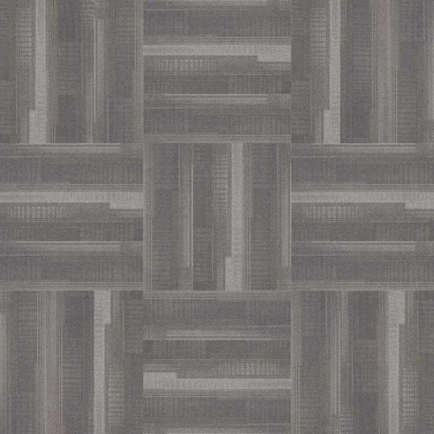 (image for) Next Floor Dedication 13" x 39" Solution-Dyed Twisted Polypropylene Carpet Tiles - Limestone NF712009