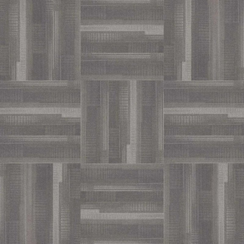 Next Floor Dedication 13\" x 39\" Solution-Dyed Twisted Polypropylene Carpet Tiles - Limestone NF712009