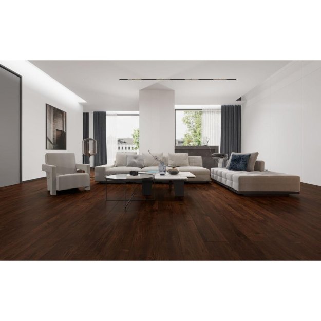 (image for) LIONS FLOOR Lone Star Spirit 7" x 72" SPC Vinyl Plank - Saddle Brownie - LI-TS106V2