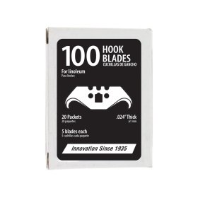 ALLWAY LKB-100 3-Notch Linoleum Hook Blades - 100 Pack