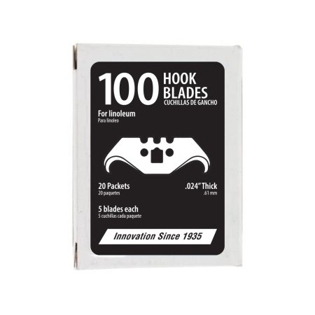 (image for) ALLWAY LKB-100 3-Notch Linoleum Hook Blades - 100 Pack