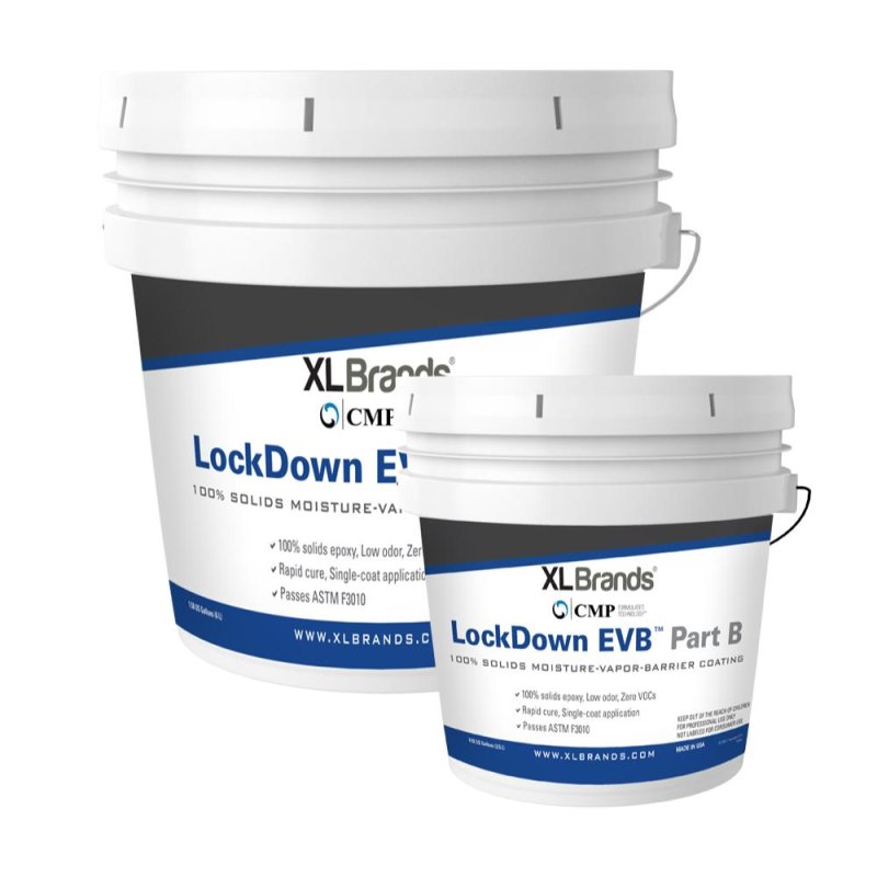 XL Brand CMP LockDown EVB 100% Solids Moisture-Vapor-Barrier Coating - 2.5 Gal Kit