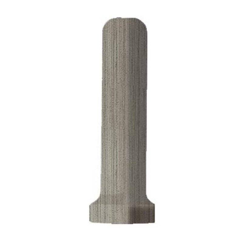 Marazzi Lounge14 1\" x 6\" Color Body Porcelain Stoneware Coordinating Trim Cove Base Out-Angle - Sidecar ULHG (Grey)